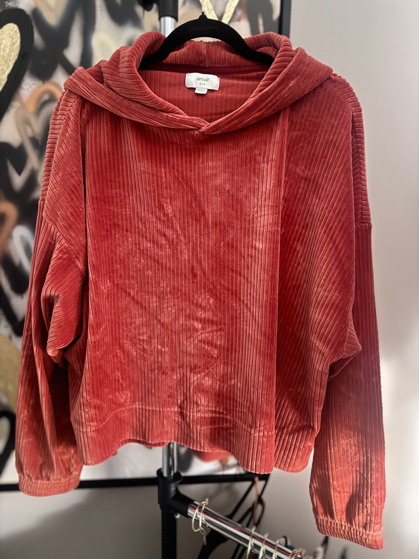 Corduroy hoodie