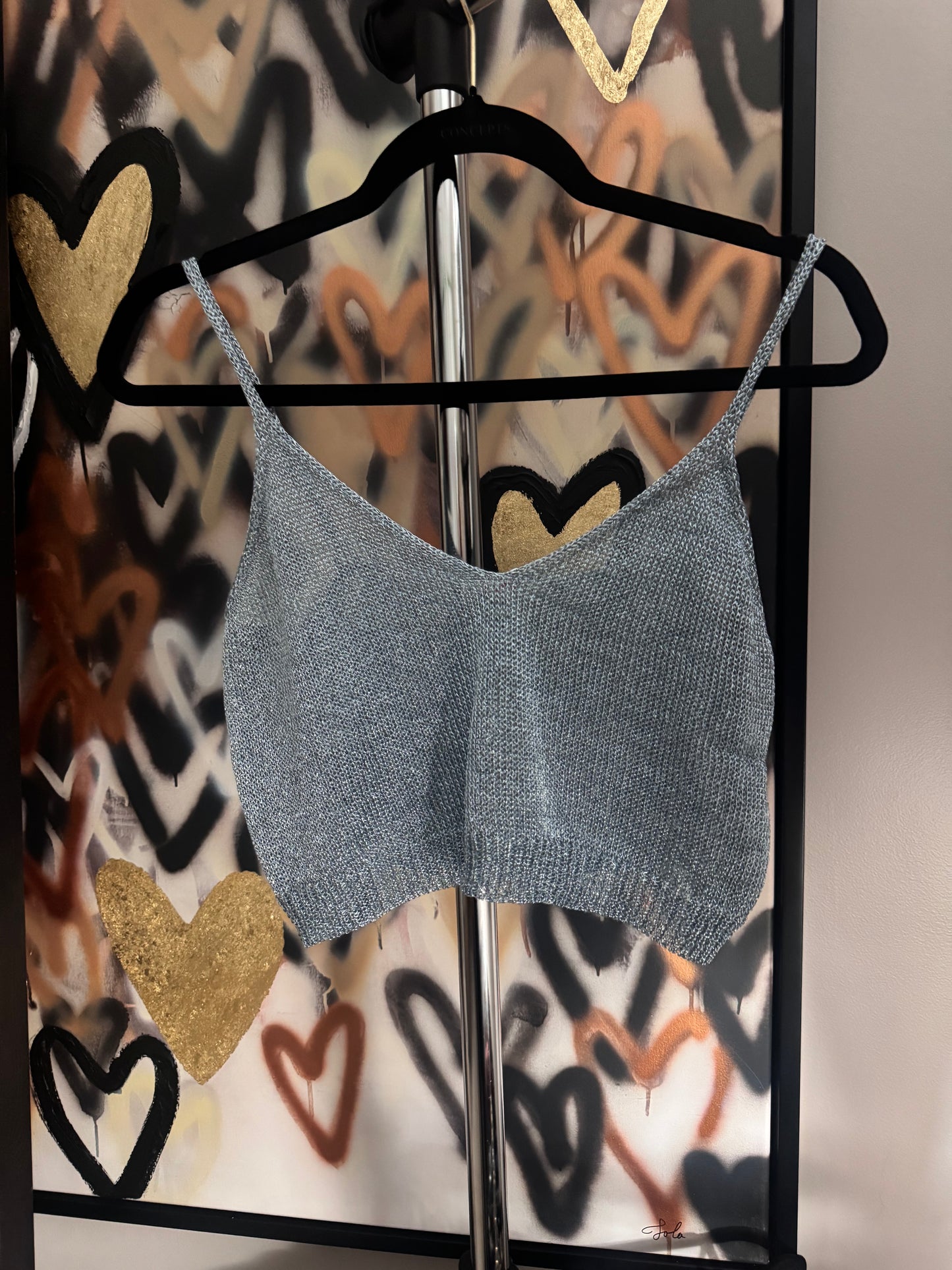 Metallic sheer tank