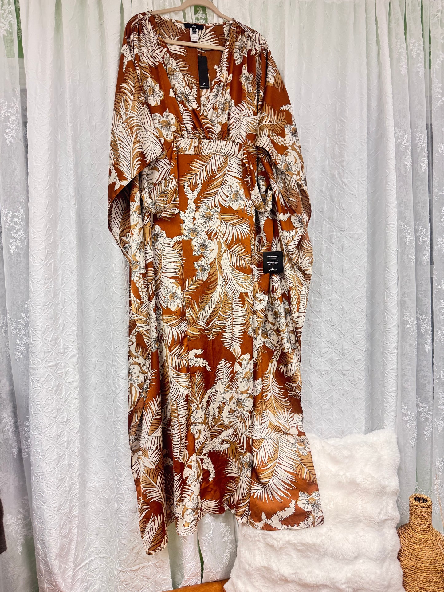 lulus silky caftan